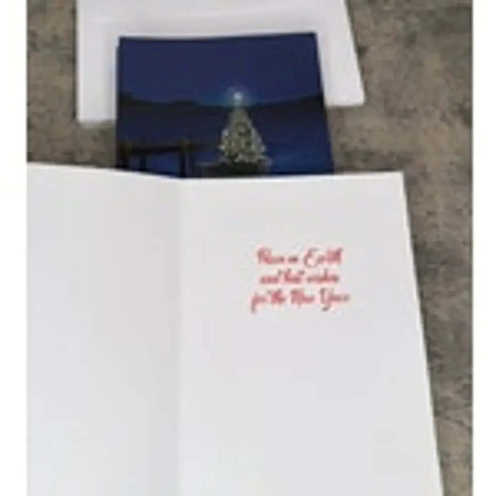 Holiday Boat Christmas Card - 18 Boating Boxed Cards and Envelopes (Standard)